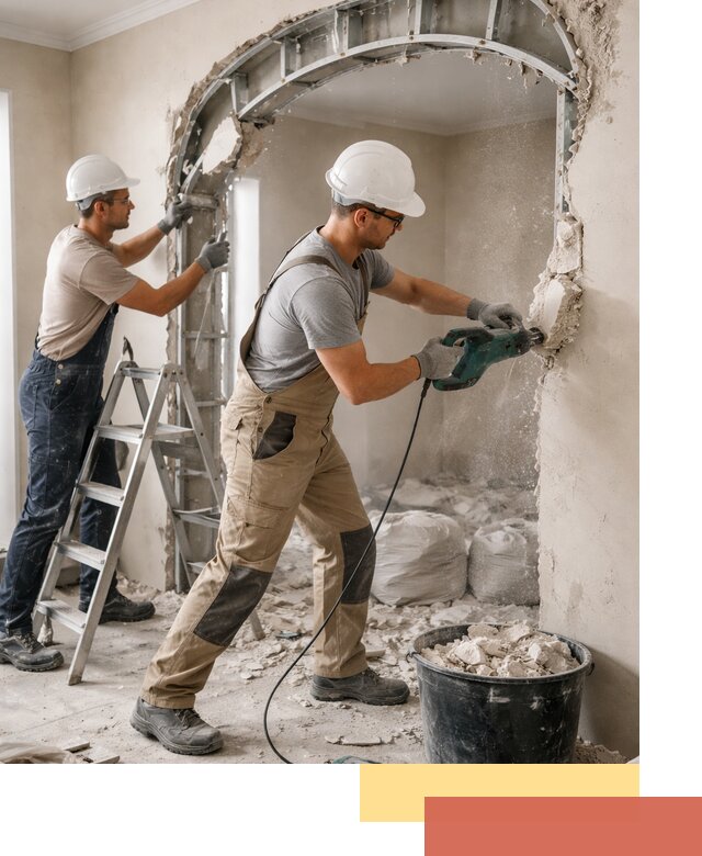 Демонтаж гипсокартонной арки в Мариинске быстро и аккуратно