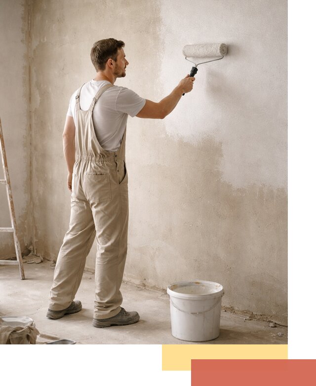 Грунтовка стен под отделку в Мариинске профессиональным раствором