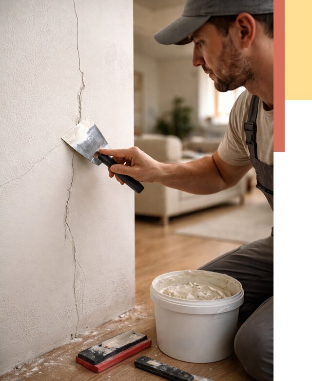 Заделка трещин и сколов в Мариинске от 2499 руб. — быстро и недорого | ОТДЕЛОЧНИК-Мрн