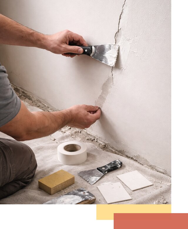 Заделка трещин и сколов в стенах и потолках в Мариинске