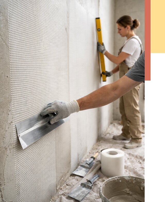 Армирование стен стеклосеткой в Мариинске от 3263 руб. под ключ | ОТДЕЛОЧНИК-Мрн