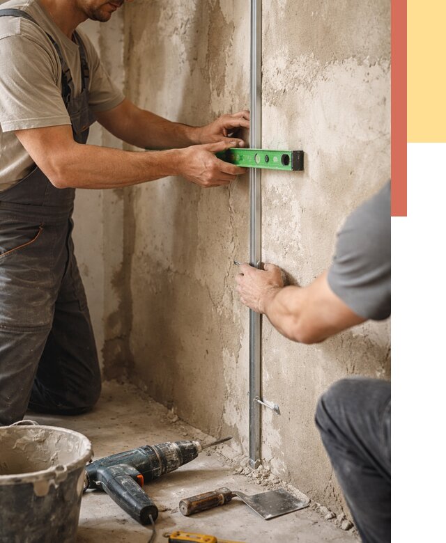 Установка штукатурных маяков в Мариинске от 7139 руб. — быстро и недорого | ОТДЕЛОЧНИК-Мрн