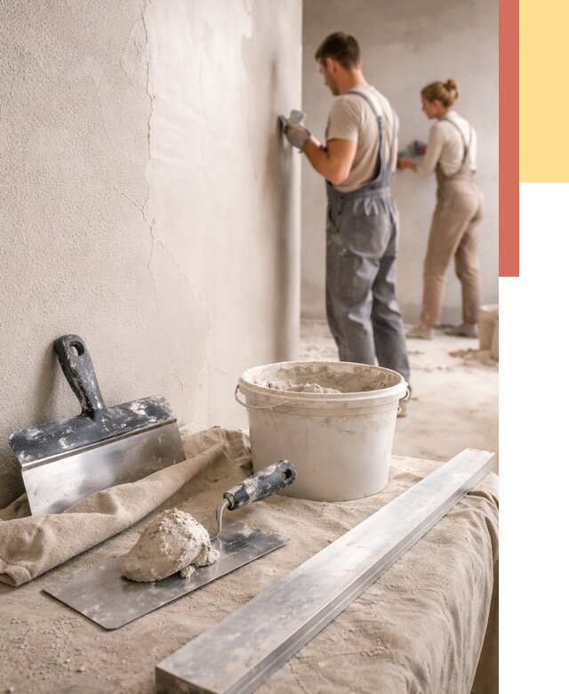 Штукатурка стен гипсовая в Мариинске от 4589 руб/м2 — быстро и недорого | ОТДЕЛОЧНИК-Мрн