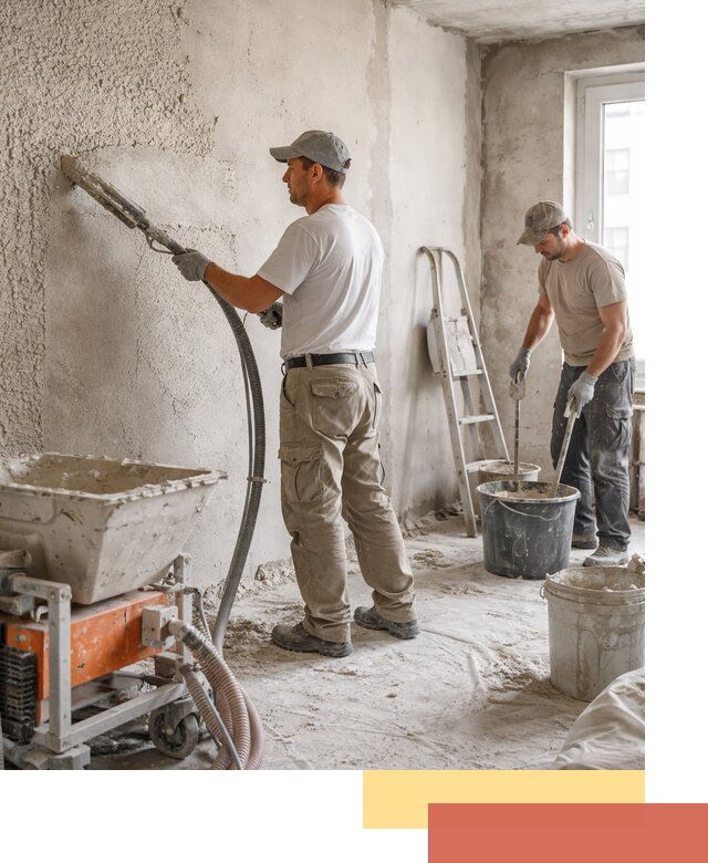 Машинная штукатурка стен в Мариинске — быстро и качественно