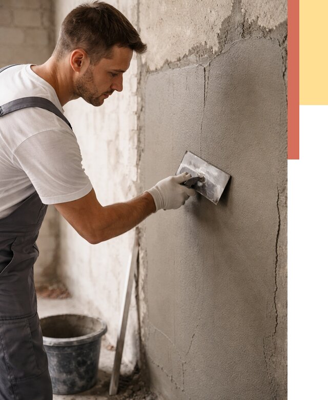 Штукатурка стен под плитку в Мариинске от 4283 руб./м2 — выравнивание под плитку | ОТДЕЛОЧНИК-Мрн