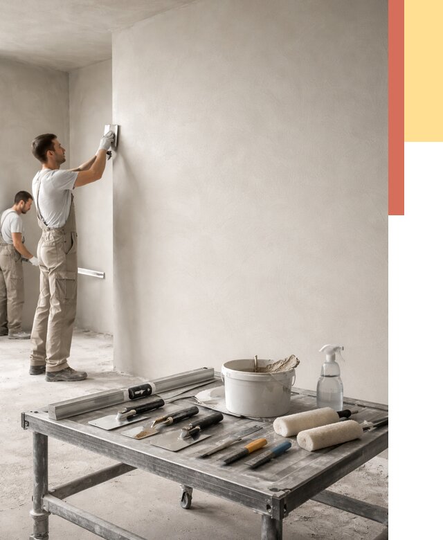 Штукатурка стен под покраску в Мариинске от 4589 руб./м² — качественно и недорого | ОТДЕЛОЧНИК-Мрн