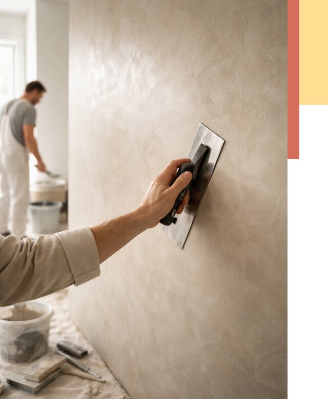 Венецианская штукатурка в Мариинске от 3569 руб/м² — нанесение стен под ключ | ОТДЕЛОЧНИК-Мрн