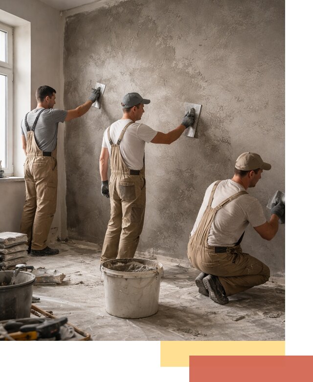 Декоративная штукатурка под бетон в Мариинске для стен и потолков