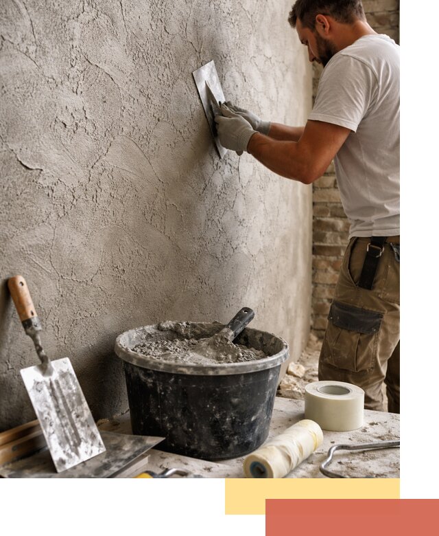 Декоративная штукатурка лофт в Мариинске — отделка стен и потолков