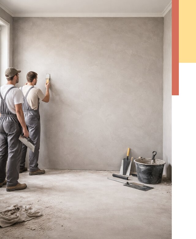 Микробетон на стены в Мариинске от 1275 руб. — нанесение и отделка | ОТДЕЛОЧНИК-Мрн