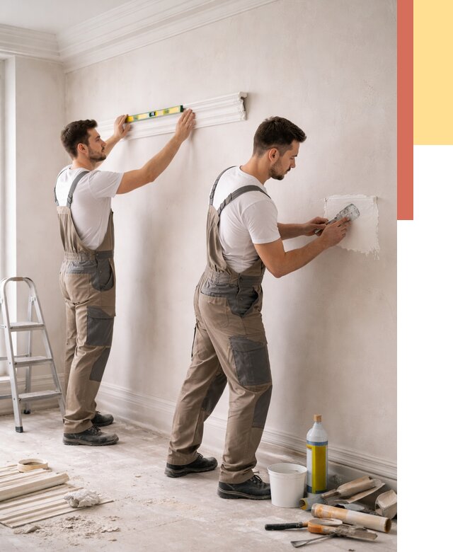 Монтаж лепнины на стены в Мариинске от 4589 руб. — недорого, быстро | ОТДЕЛОЧНИК-Мрн