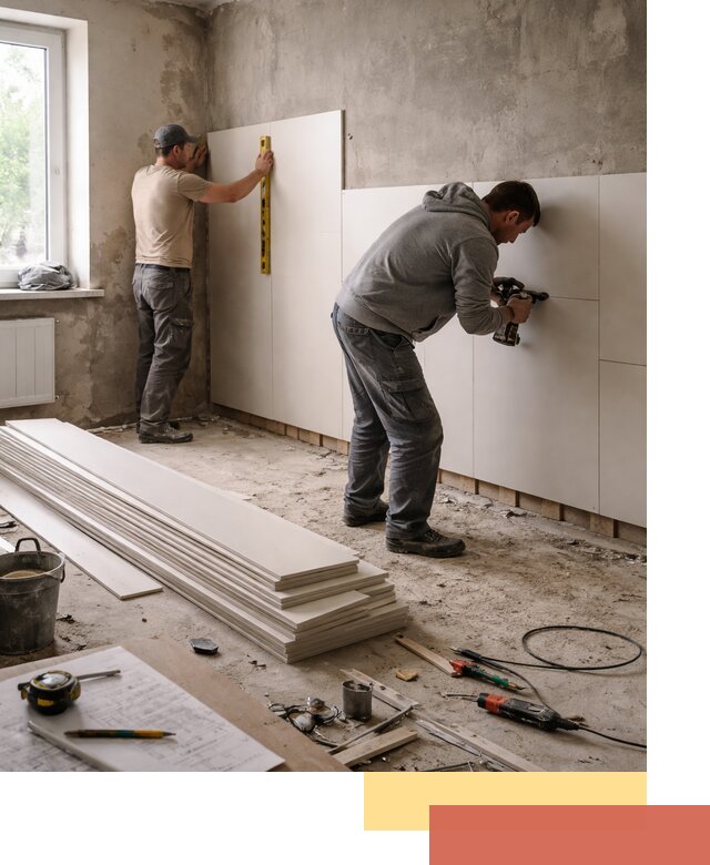 Монтаж ПВХ панелей на стены в Мариинске качественно и быстро