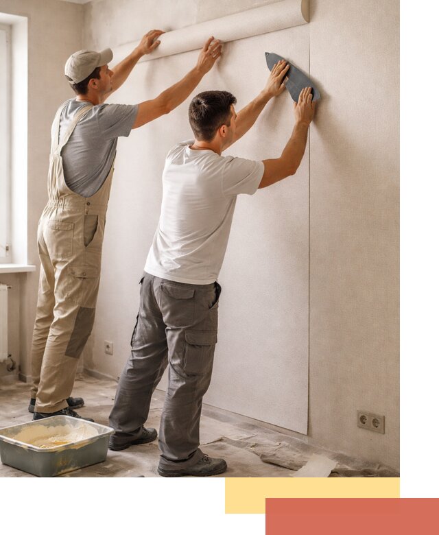 Поклейка виниловых обоев в Мариинске профессионально и качественно