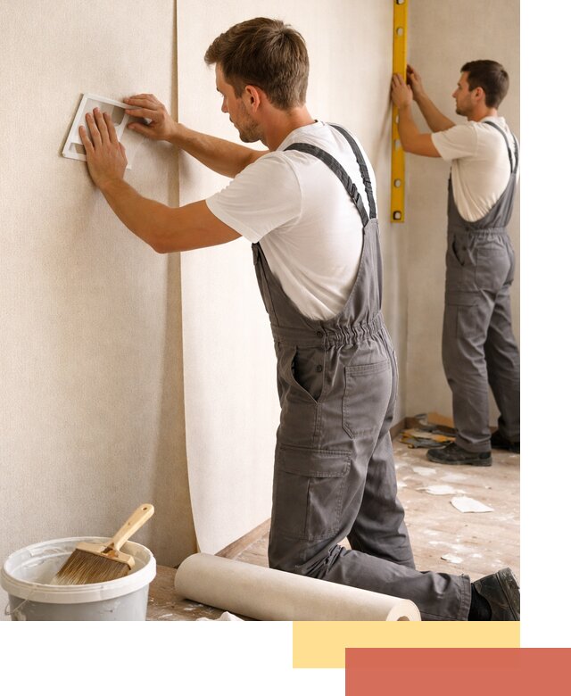 Поклейка бумажных обоев в Мариинске качественно и недорого