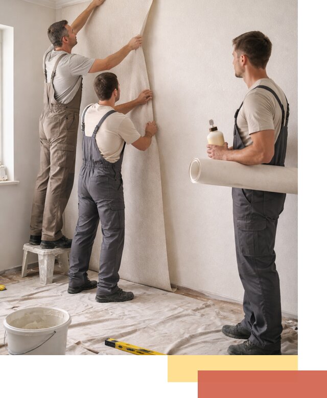 Оклейка стен обоями в Мариинске — качественно и профессионально