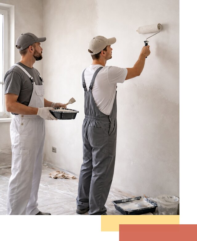 Покраска стен водоэмульсионной краской в Мариинске