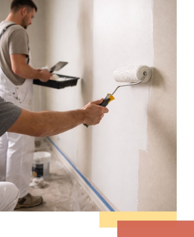 Покраска стен акриловой краской профессионально в Мариинске