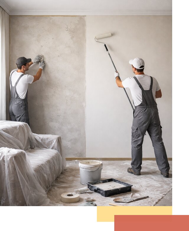 Покраска стен антивандальной краской в Мариинске