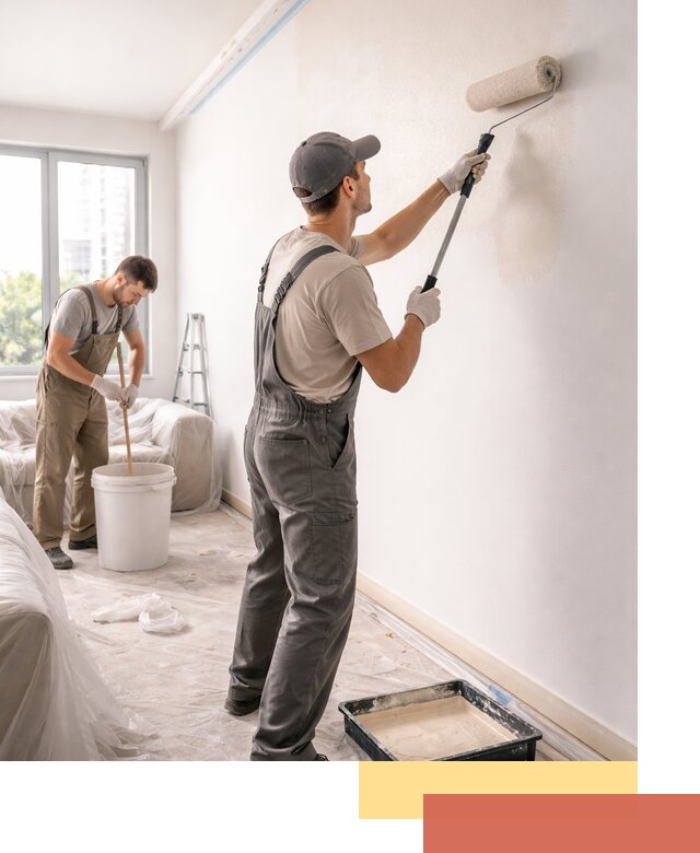 Покраска стен в офисе в Мариинске — быстрый и качественный ремонт