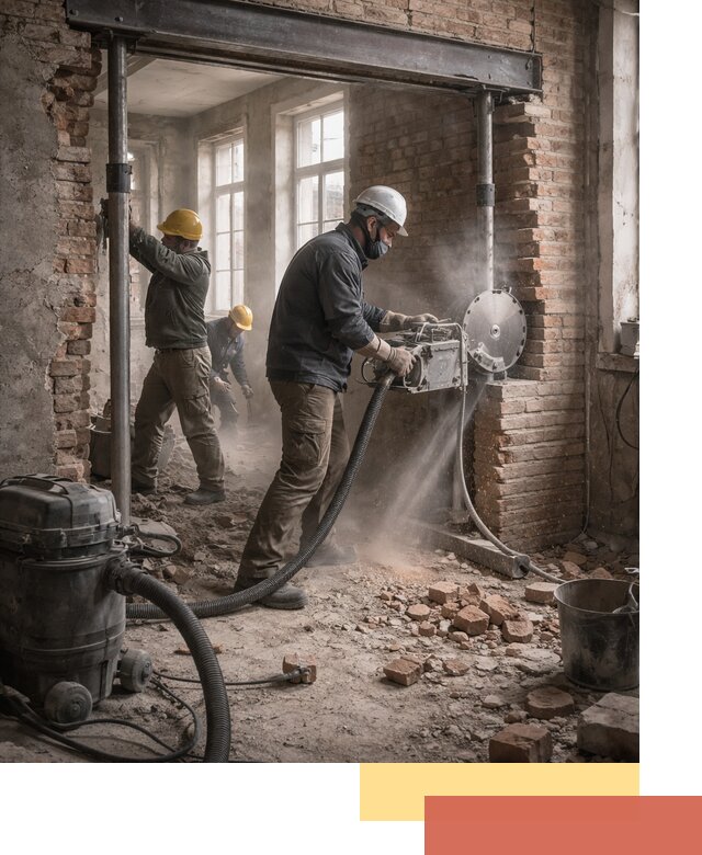 Прорезка проема в стене под дверной или оконный проем в Мариинске