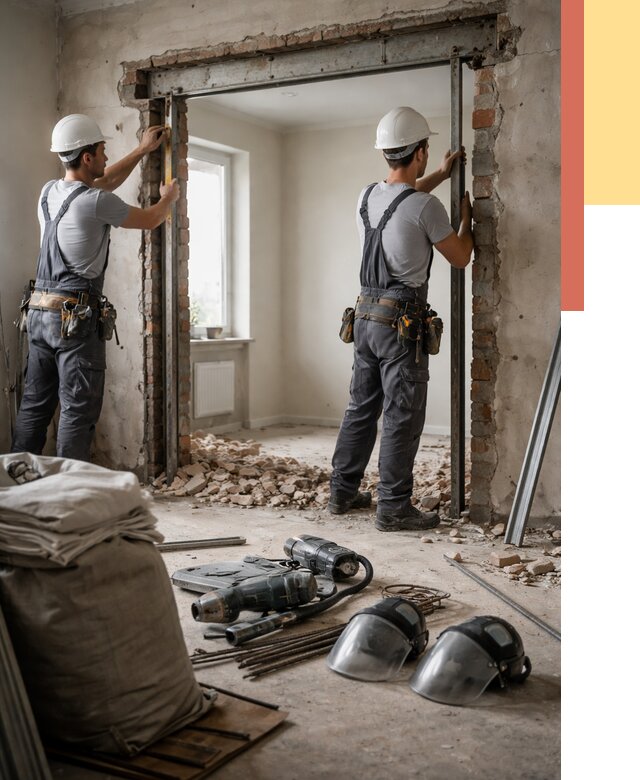 Расширение дверного проема в Мариинске от 12748 руб. под ключ | ОТДЕЛОЧНИК-Мрн