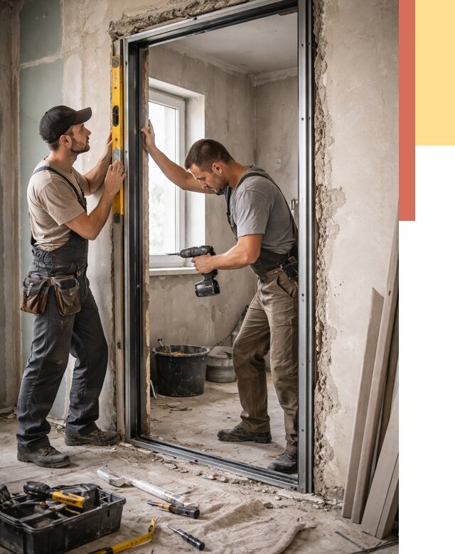 Закладка дверного проема в Мариинске от 3569 руб. — быстро и недорого | ОТДЕЛОЧНИК-Мрн