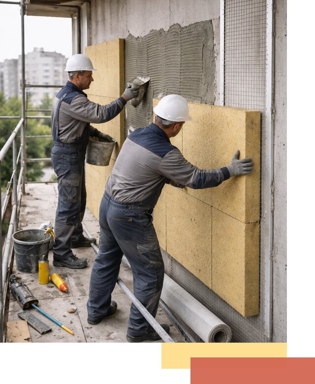 Утепление стен зданий и домов в Мариинске качественно и надежно