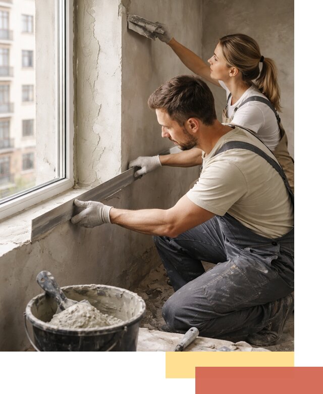 Штукатурка откосов дверей и окон профессионально в Мариинске