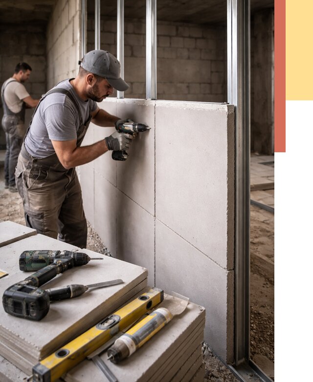 Кладка влагостойких перегородок ПГП в Мариинске от 1224 руб. под ключ | ОТДЕЛОЧНИК-Мрн