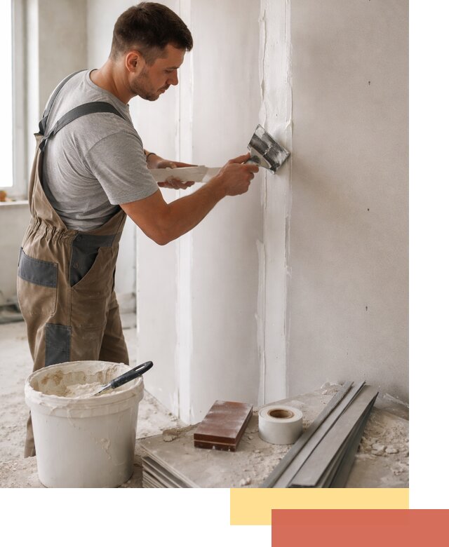 Шпаклевка перегородок из гипсокартона в Мариинске качественно и быстро