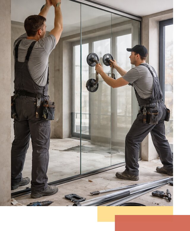 Цельностеклянные перегородки под ключ в Мариинске