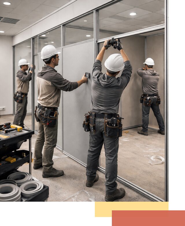 Мобильные офисные перегородки под ключ в Мариинске