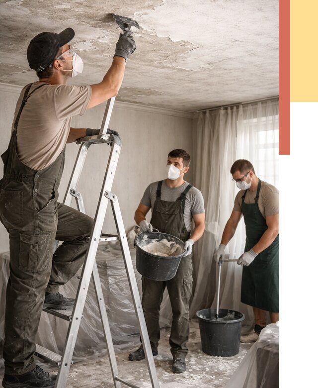 Удаление побелки с потолка в Мариинске от 2550 руб. быстро и недорого | ОТДЕЛОЧНИК-Мрн