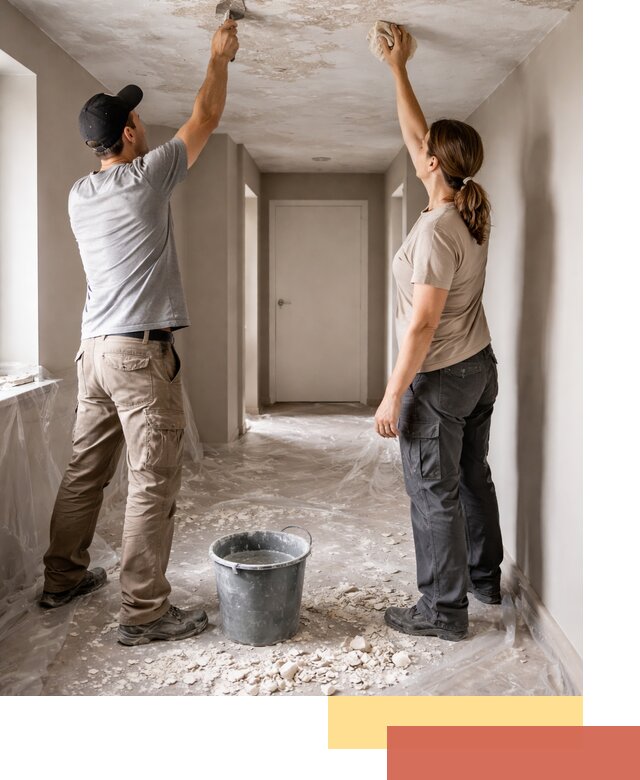 Удаление побелки с потолка в Мариинске — быстро и аккуратно