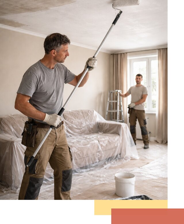 Грунтовка потолка в Мариинске — подготовка под покраску и отделку