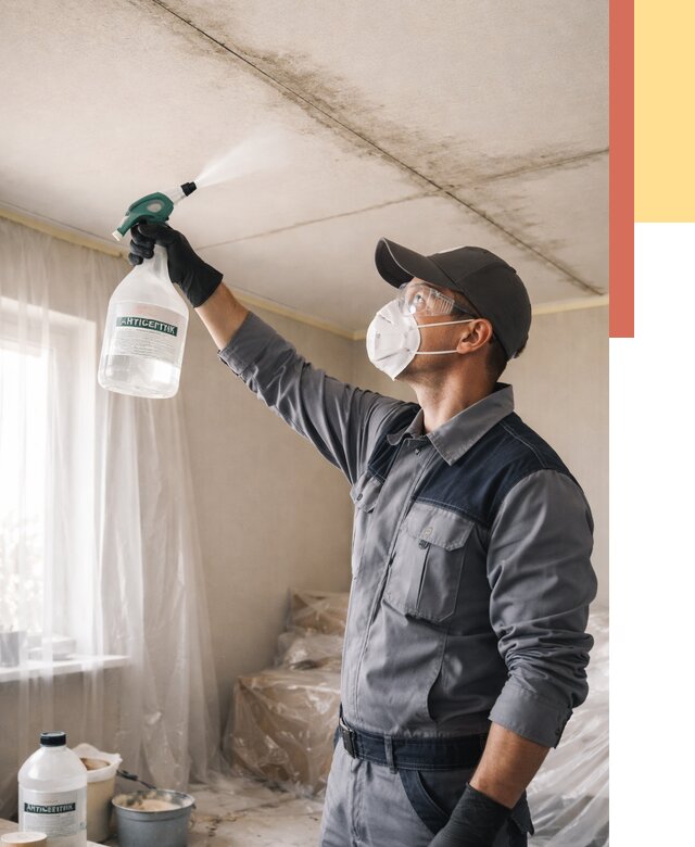 Антисептическая обработка потолка в Мариинске от 2550 руб. | ОТДЕЛОЧНИК-Мрн