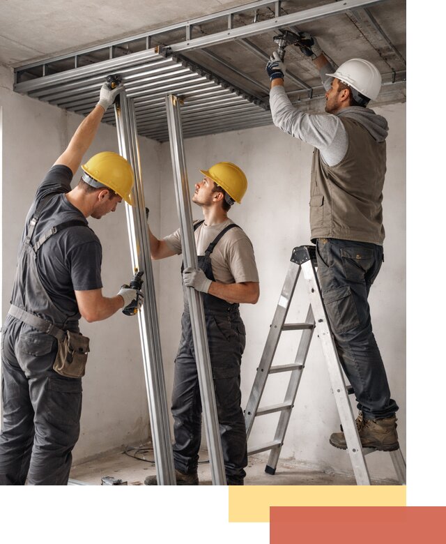 Монтаж реечного потолка под ключ в Мариинске