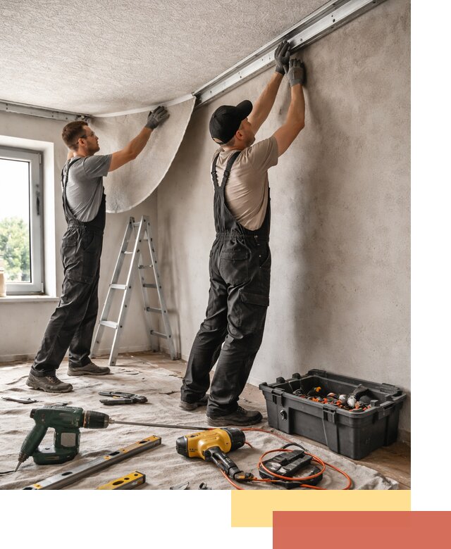 Монтаж фактурного натяжного потолка в Мариинске качественно и быстро