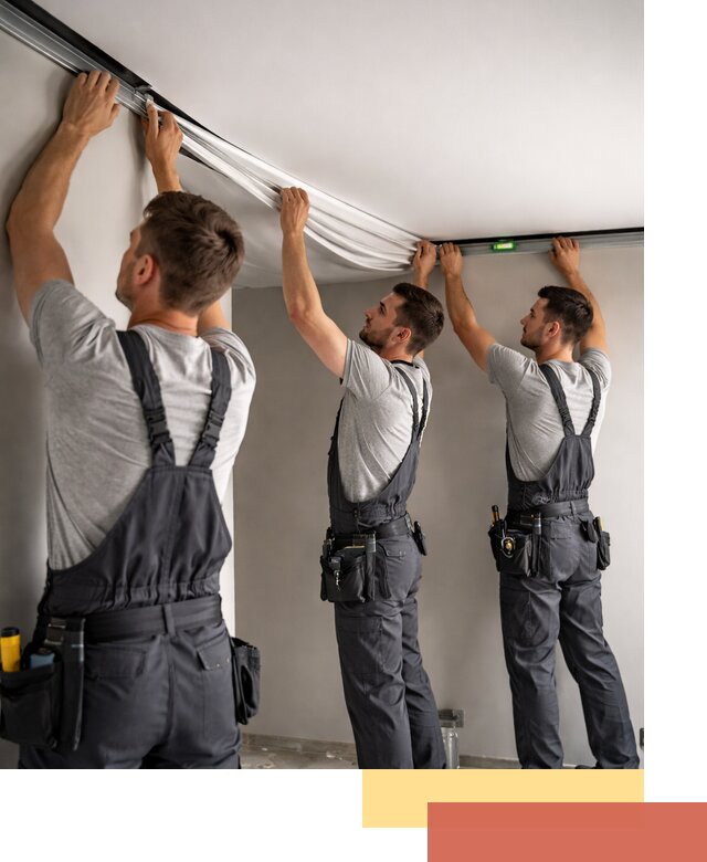 Теневые натяжные потолки в Мариинске: монтаж и отделка быстро и качественно