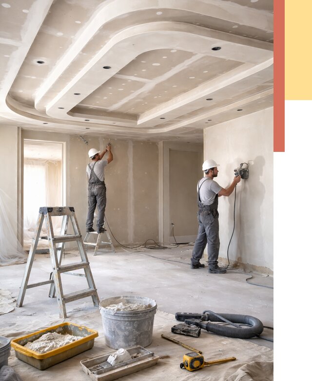 Многоуровневый потолок из гипсокартона в Мариинске от 765 руб. под ключ | ОТДЕЛОЧНИК-Мрн