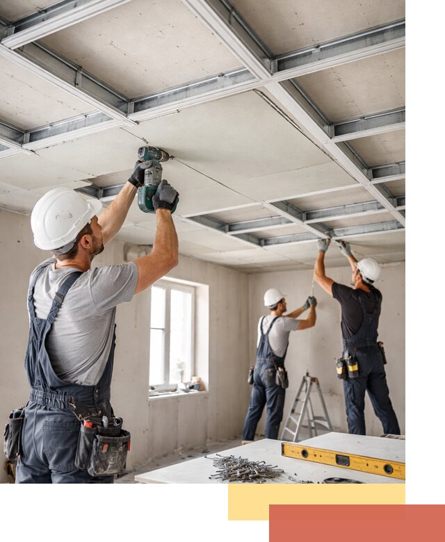 Кессонный потолок из гипсокартона под ключ в Мариинске