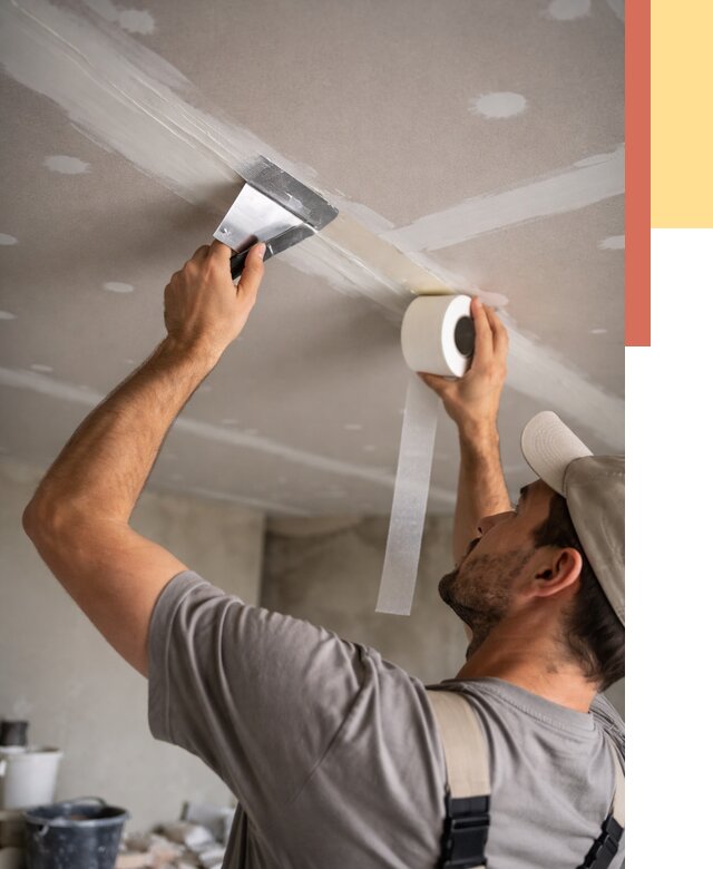 Обработка швов потолка ГКЛ в Мариинске от 7649 руб. под ключ | ОТДЕЛОЧНИК-Мрн