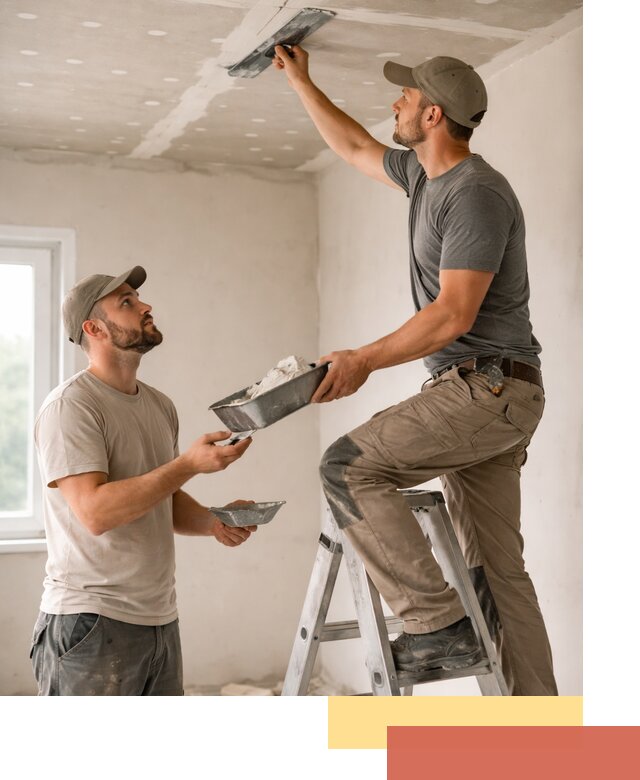 Шпаклевка потолка из гипсокартона в Мариинске качественно и быстро