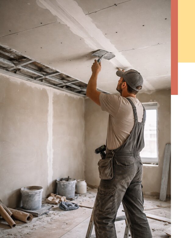 Ремонт потолка из гипсокартона в Мариинске от 663 руб./м² — быстро и недорого | ОТДЕЛОЧНИК-Мрн