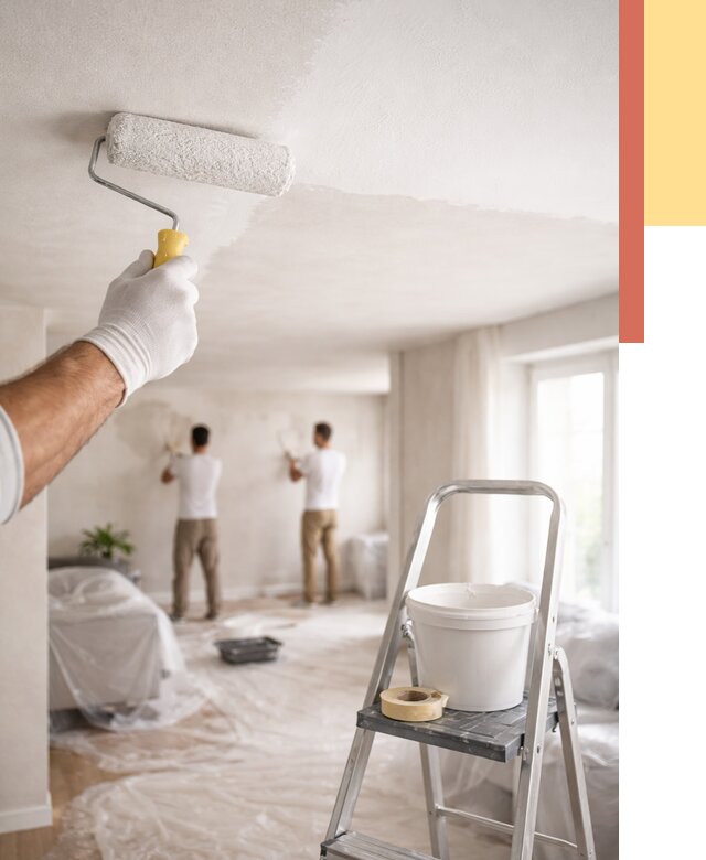 Покраска потолка акриловой краской в Мариинске от 2550 руб. | ОТДЕЛОЧНИК-Мрн