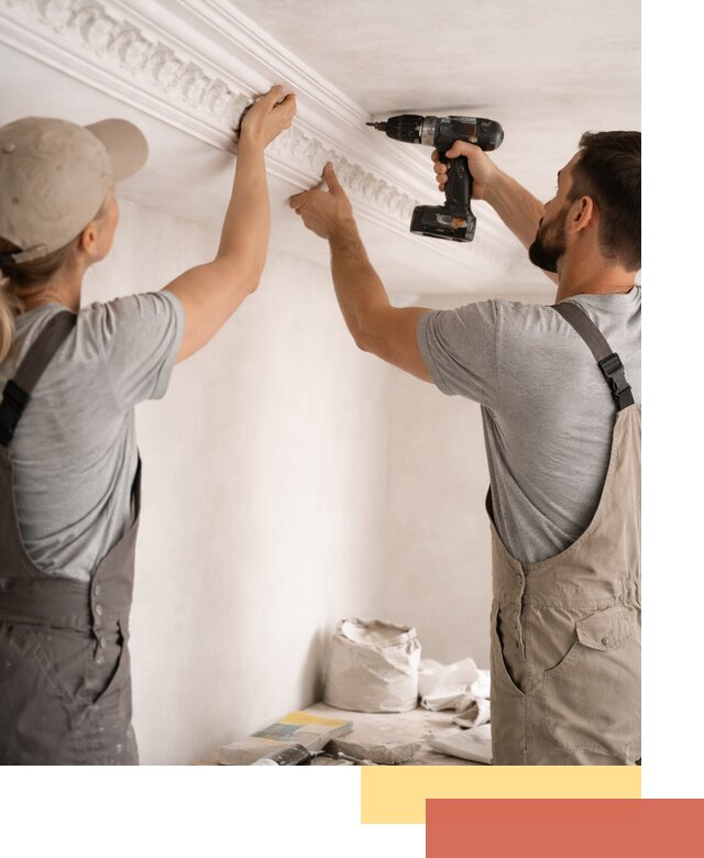 Профессиональный монтаж лепнины на потолок в Мариинске