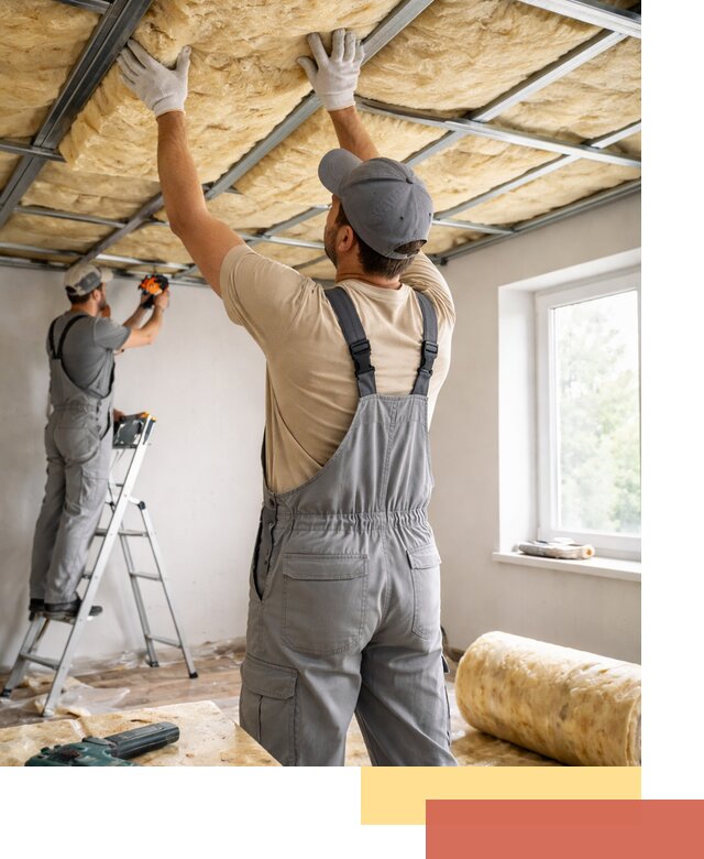 Утепление потолка под ключ в Мариинске качественно и быстро