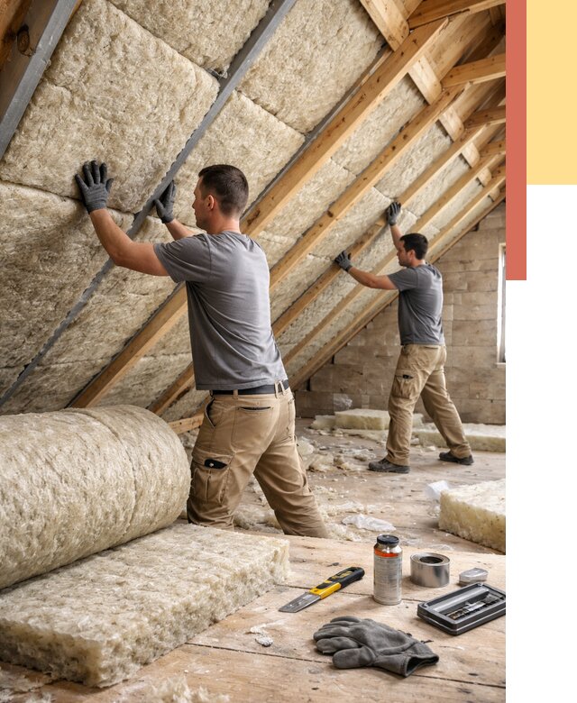 Утепление потолка минватой в Мариинске от 1479 руб. — быстро и недорого | ОТДЕЛОЧНИК-Мрн