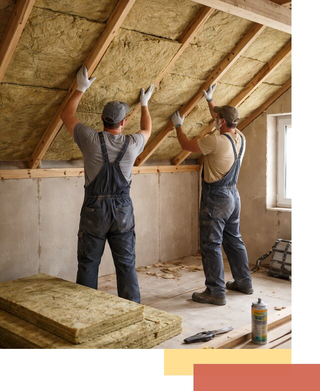 Утепление потолка минеральной ватой в Мариинске