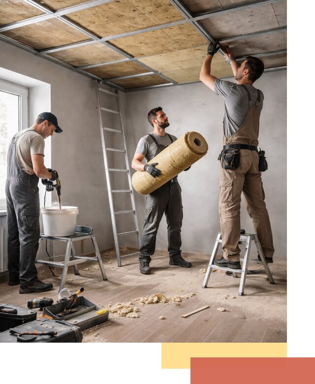 Шумоизоляция потолка в Мариинске: профессиональный монтаж и отделка